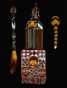 Regalia con cuentas, cultura Yoruba de Nigerian